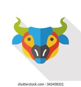 srock bear market flat icon