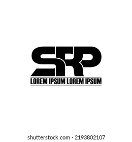 SRP letter monogram logo design vector