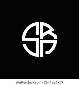 SRP logo SRP icon SRP monogram SRP letter minimalist Circle flat Unique modern abstract logo design.
