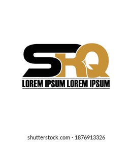 vector de diseño de logotipo de monograma de carta SRQ