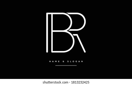 SR,RS,S,R Abstrakte Buchstaben Logo Monogramm