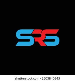 SRS letter logo design vector template