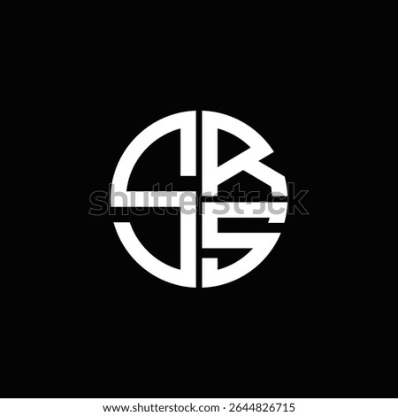 SRS logo SRS icon SRS monogram SRS letter minimalist Circle flat Unique modern abstract logo design.
