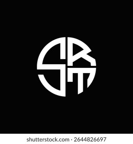 SRT logo SRT icon SRT monogram SRT letter minimalist Circle flat Unique modern abstract logo design.
