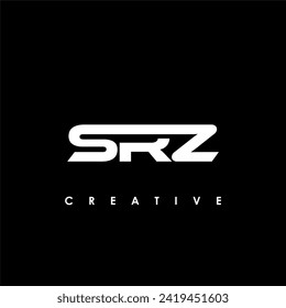 Letra SRZ Ilustración de la plantilla de diseño del logotipo inicial
