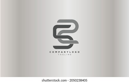 SS, 52, 25, S2, 2S, 5S,S5, Resumen del diseño inicial del logotipo del alfabeto de una letra monográfica