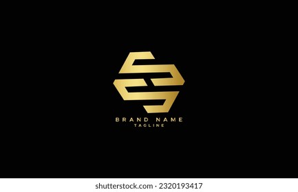 SS, Abstract initial monogram letter alphabet logo design