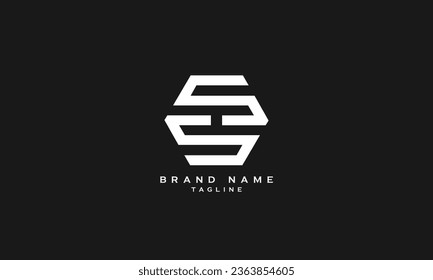 SS, Abstract initial monogram letter alphabet logo design