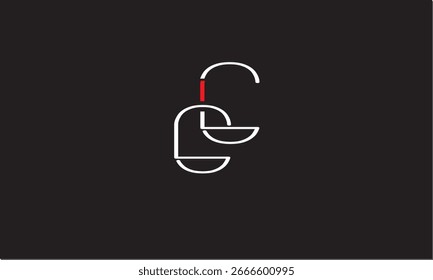 ABSTRAKTER BUCHSTABENLOGO-MONOGRAMM