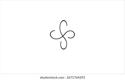 SS ABSTRACT LETTER LOGO MONOGRAM