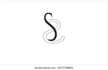 SS ABSTRACT LETTER LOGO MONOGRAM 
