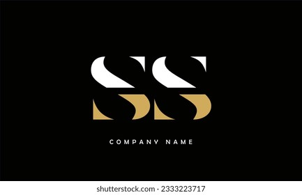 SS Abstract Letters Logo Monogram