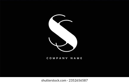SS Abstract Letters Logo Monogram