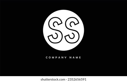 SS Abstract Letters Logo Monogram