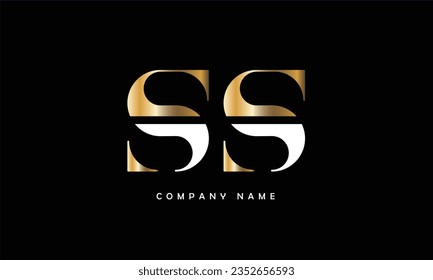 SS Abstract Letters Logo Monogram