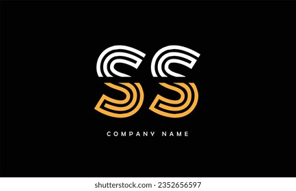 SS Abstract Letters Logo Monogram