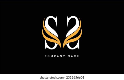 SS Abstract Letters Logo Monogram