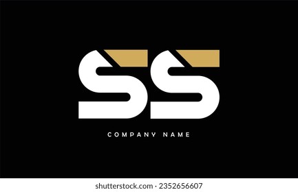 SS Abstract Letters Logo Monogram
