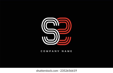 Monogramm für abstrakte SS-Buchstaben