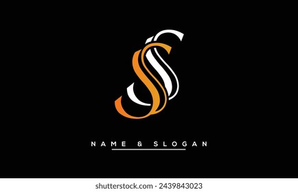 SS Abstrakte Buchstaben Logo Monogramm