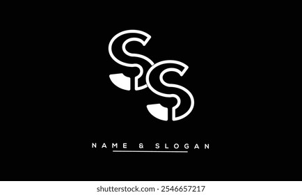Monograma del logotipo de las letras Abstractas de las SS