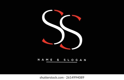 SS Abstract Letters Logo Monogram