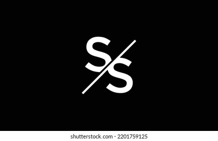 SS Alphabet initial Letter Monogram Icon Logo vector illustration