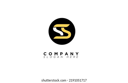SS Alphabet letters Initials Monogram logo