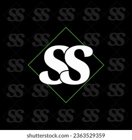 SS brand name initial letters illustration