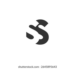SS creative geometric initial based modern and minimal logo. Letter s s trendy fonts. Universal professional elegant techno vector design.