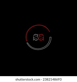 Plantilla de diseño de logotipo de letras modernas creativas de SS