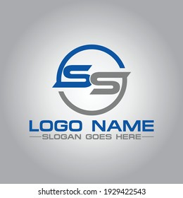 Ss Flat Logo Vector Company Identity Stock Vector (Royalty Free ...