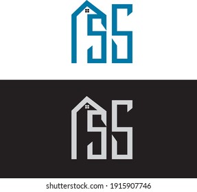 SS home initial logo for you company