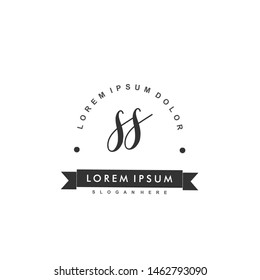 SS Initial beauty monogram logo vector