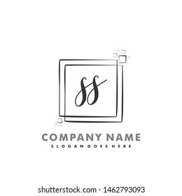 SS Initial beauty monogram logo vector