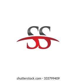 SS initial company red swoosh logo