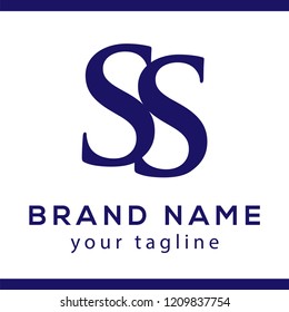 SS Initial Letter Logo Design Element. logo Vector Template