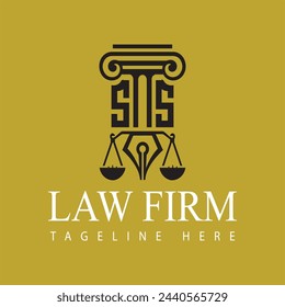 SS initial monogram logo for lawfirm.