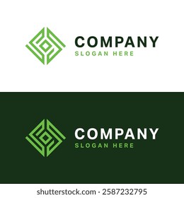 SS Initial natural vector logo template
