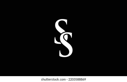 SS initials monogram letter logo design