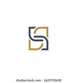 ss leters logo simple vectort and clean