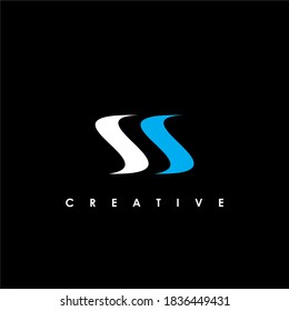 SS Letter Initial Logo Design Template Vector Illustration	
