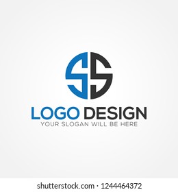 SS Letter Logo With Circle Shape, Circle Shape Logo, Logo Design 