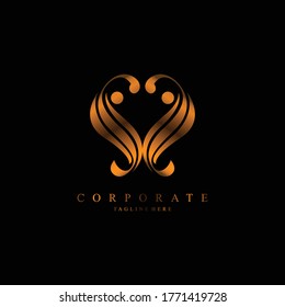 ss letter logo corporate. ss letter vector logo