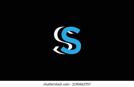  logotipo corporativo de letras ss. logotipo vectorial de letra ss 