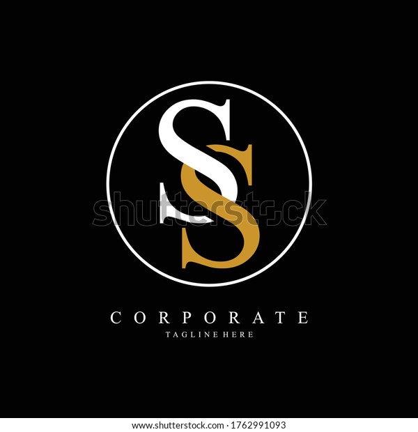 Ss Letter Logo Corporate Ss Letter Stock Vector (royalty Free) 1762991093