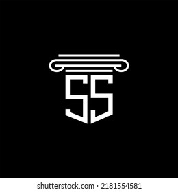 SS letter logo creative design with vector graphic