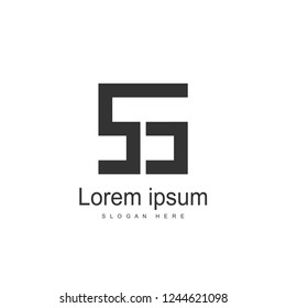 SS Letter logo design. Initial letter logo template