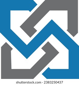 Plantilla vectorial de diseño de logotipo de letras SS