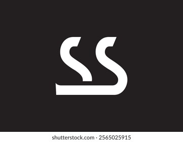 SS letter logo design vector am initials design icon